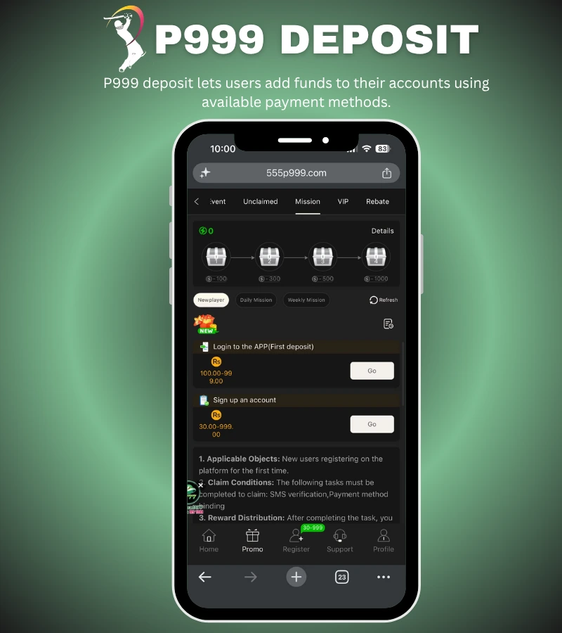 P999 DEPOSIT